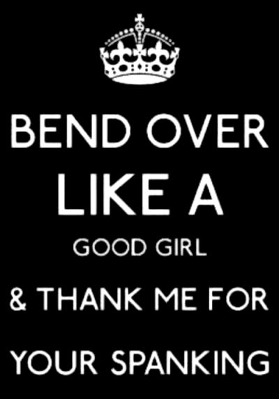Bend Over Like A Good Girl