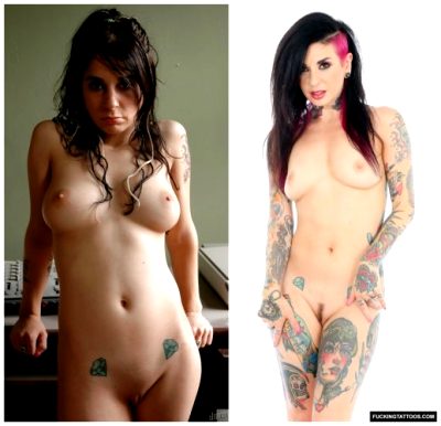 Joanna Angel – Before And After Most Of Her Tattoos.