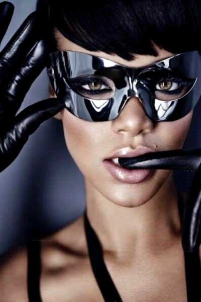 Rihanna In Black Mask